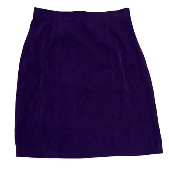 Vintage Norton McNaughton Skirt Dark Purple Size 12 - Picture 3 of 12